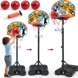 2.8-6.2 ft Adjustable Basketball Hoop