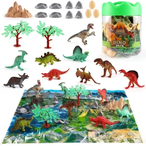 Bucket dinosaur early education toy