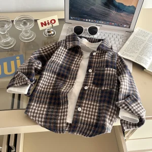 Plaid Cardigan Jacket